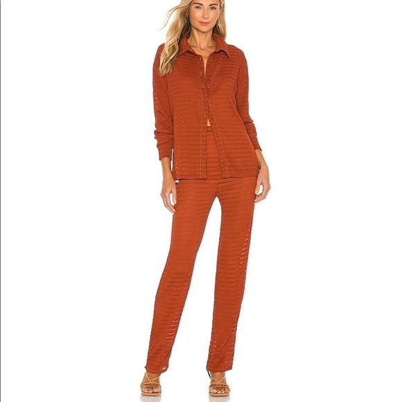 NWT Camila Coelho Addison Pant in Brick Size XS - Picture 4 of 11